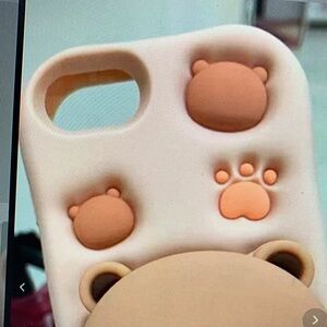Case-Mate Bear Design Phone Case - Cream and Brown